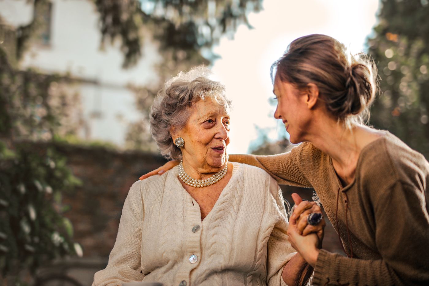 Daystar caregiver supporting a client